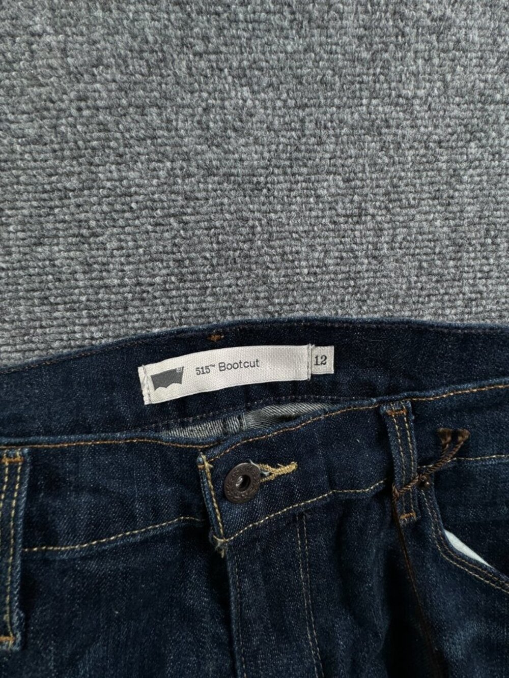 NWT Levi’s 515 Bootcut Jeans Denim Pants Dark Wash Size 12 Bootcut Regular Fit - Picture 13 of 15